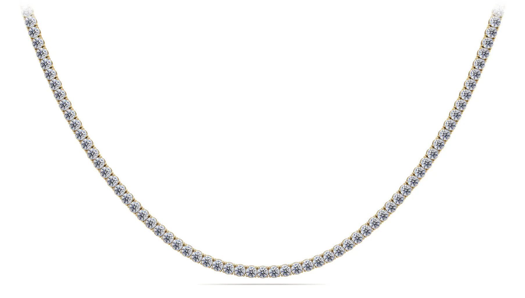 4 Prong Riviera Lab-Grown Diamond Necklace with 16.10 ct.(finished) 3.3mm - Image 2