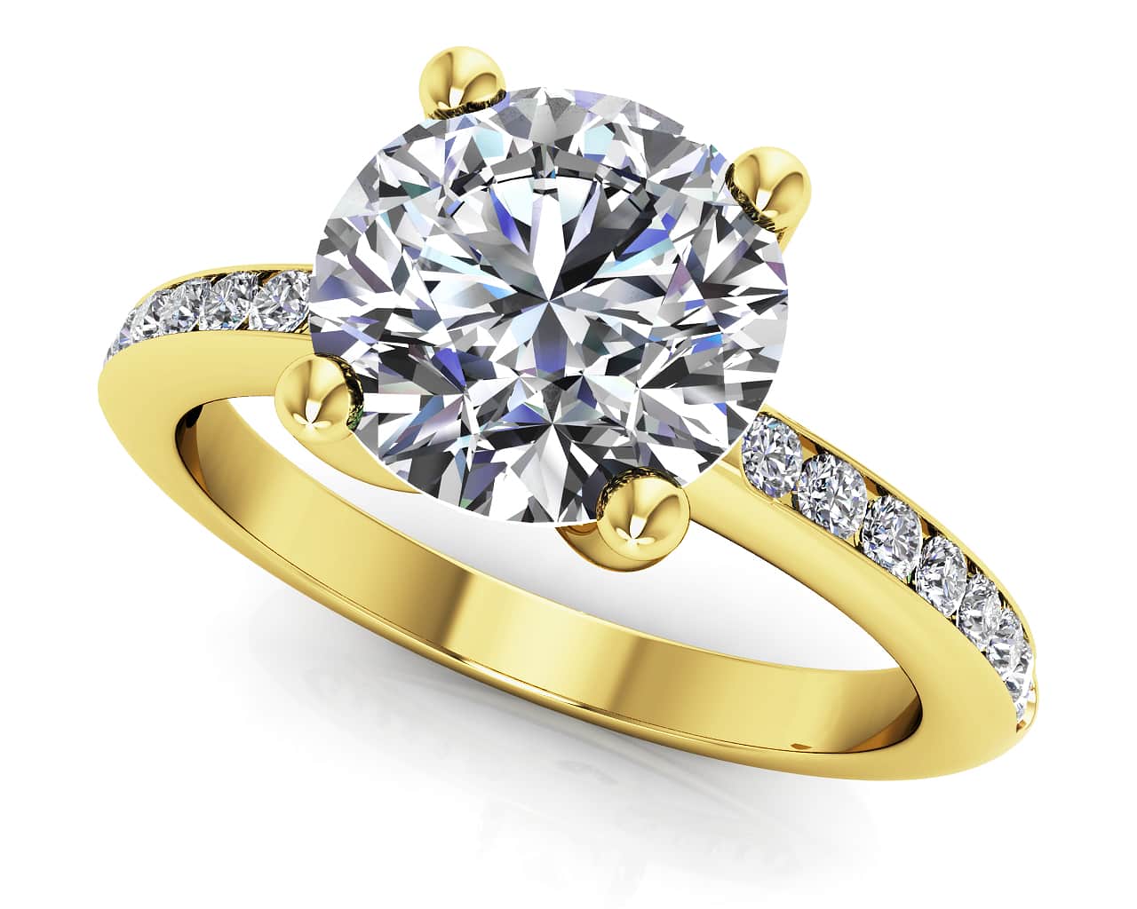 A Dream Come True Engagement Diamond Ring Diamond  with 1.21 ct. (1.00 ct. center diamond) - Image 2