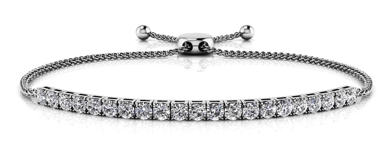 Adjustable Diamond Dreams Bracelet Diamond with 1.44 ct.(finished) 2.5mm