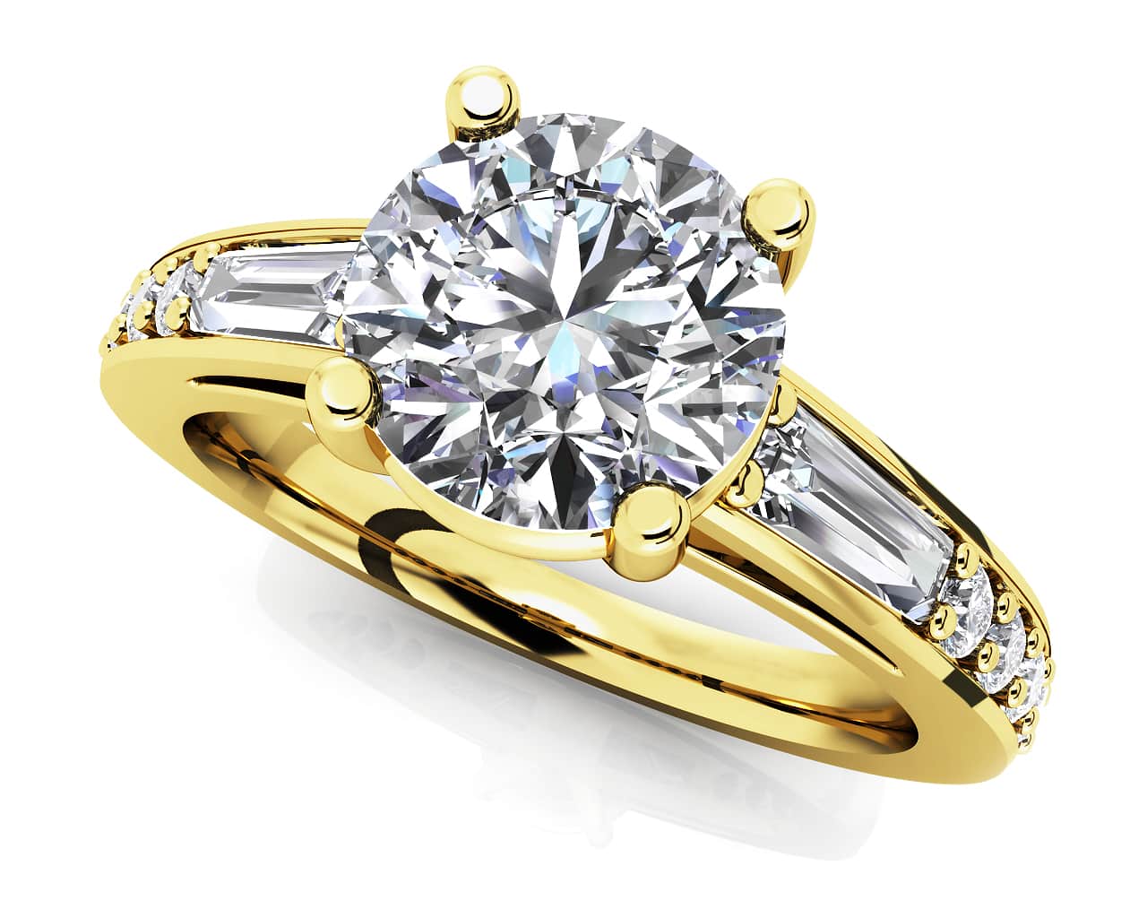 Alluring Diamond Engagement Ring with 1.81 ct. (1.25 ct. center diamond) - Image 2