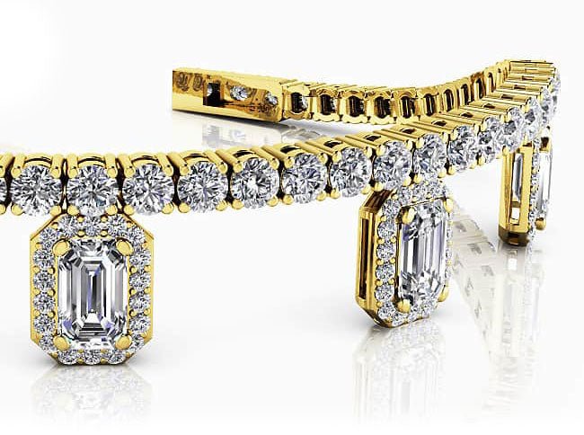 Alluring Nights Diamond Charm Bracelet Lab-Grown Diamond with 4.75 ct.(finished) 5x3mm, 1mm, 2.4mm - Image 2