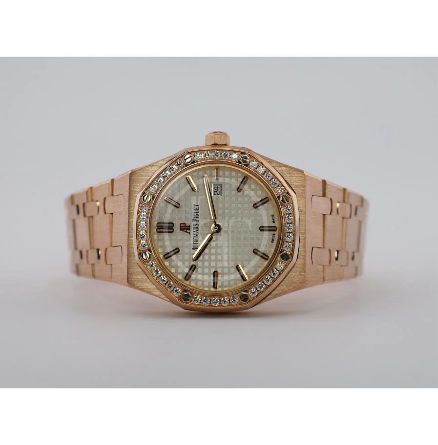 Audemars Piguet Ladies Collection Royal Oak Quartz Watch-Silver Dial 33mm-67651OR.ZZ.1261OR.01 - Image 5