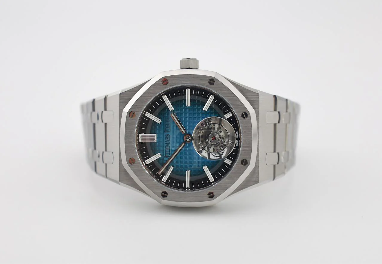 Audemars Piguet Royal Oak 41mm Flying Tourbillion Titanium Blue-Green Dial | 26730TI.OO.1320TI.04 - Image 5