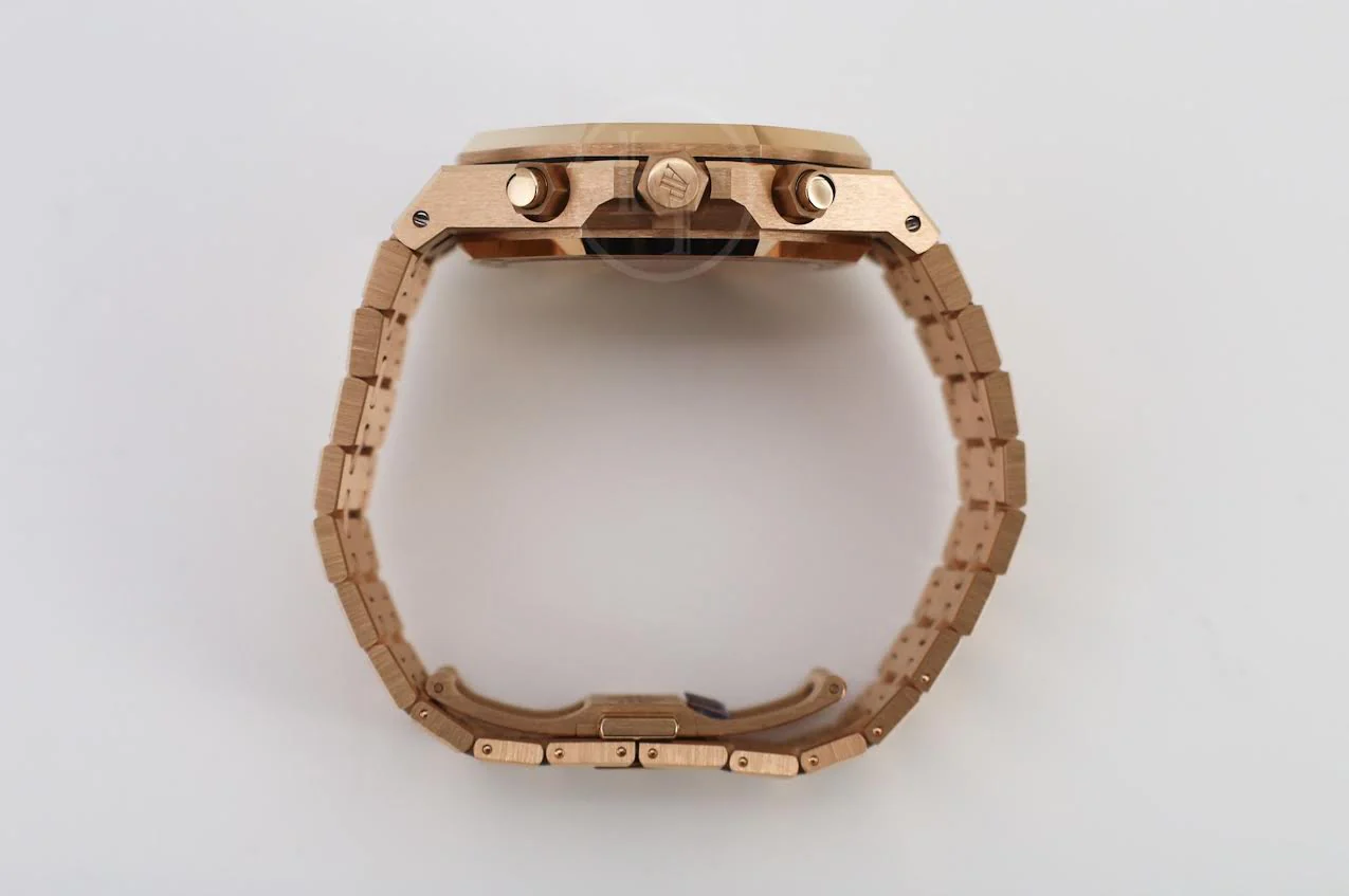 Audemars Piguet Royal Oak 41mm Selfwinding Chronograph Rose Gold Brown Dial Bracelet - 26239OR.OO.1220OR.02 - Image 7