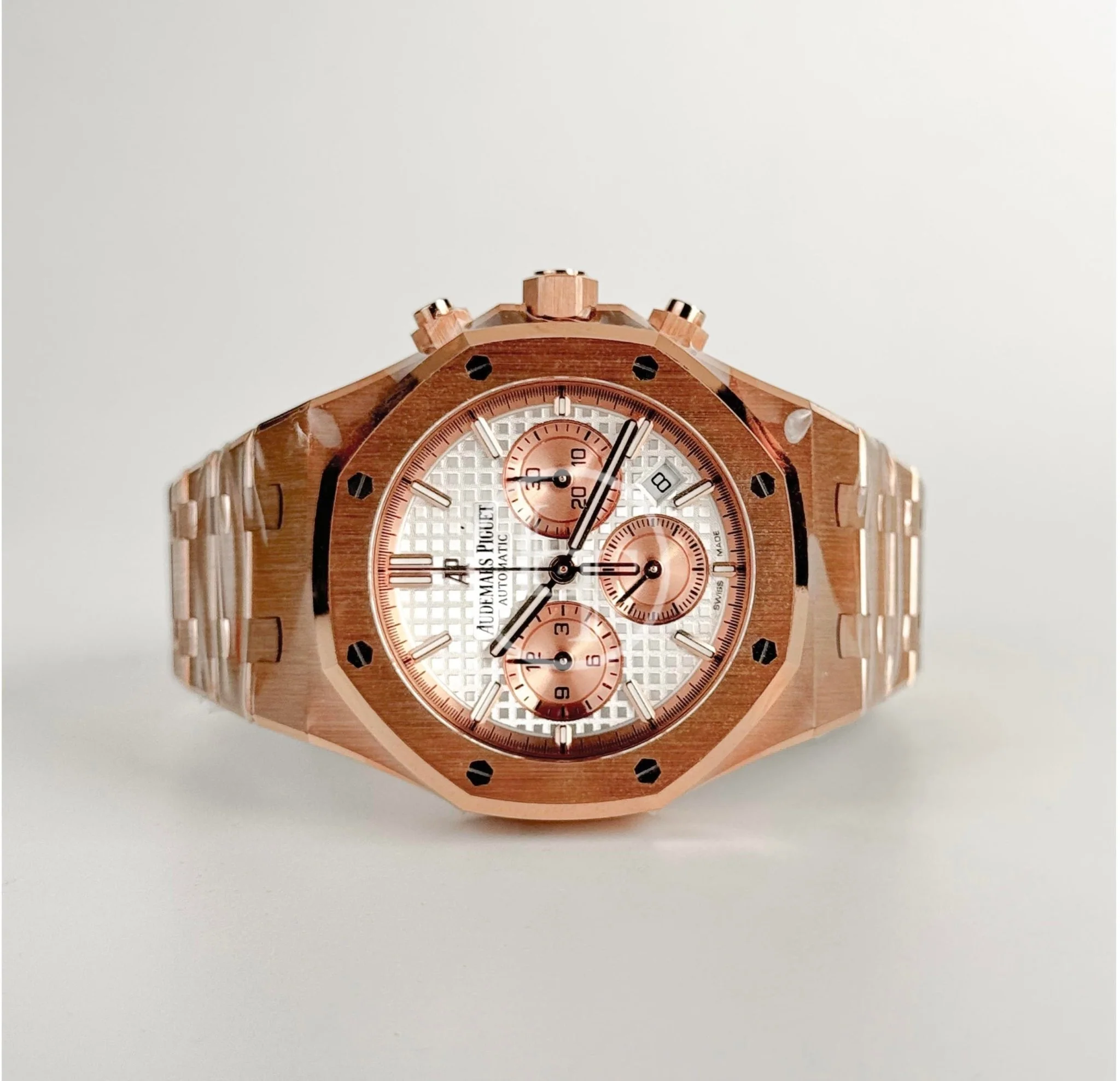 Audemars Piguet Royal Oak Chronograph Rose Gold 38mm Silver Dial 26315OR.OO.1256OR.01 - Image 5
