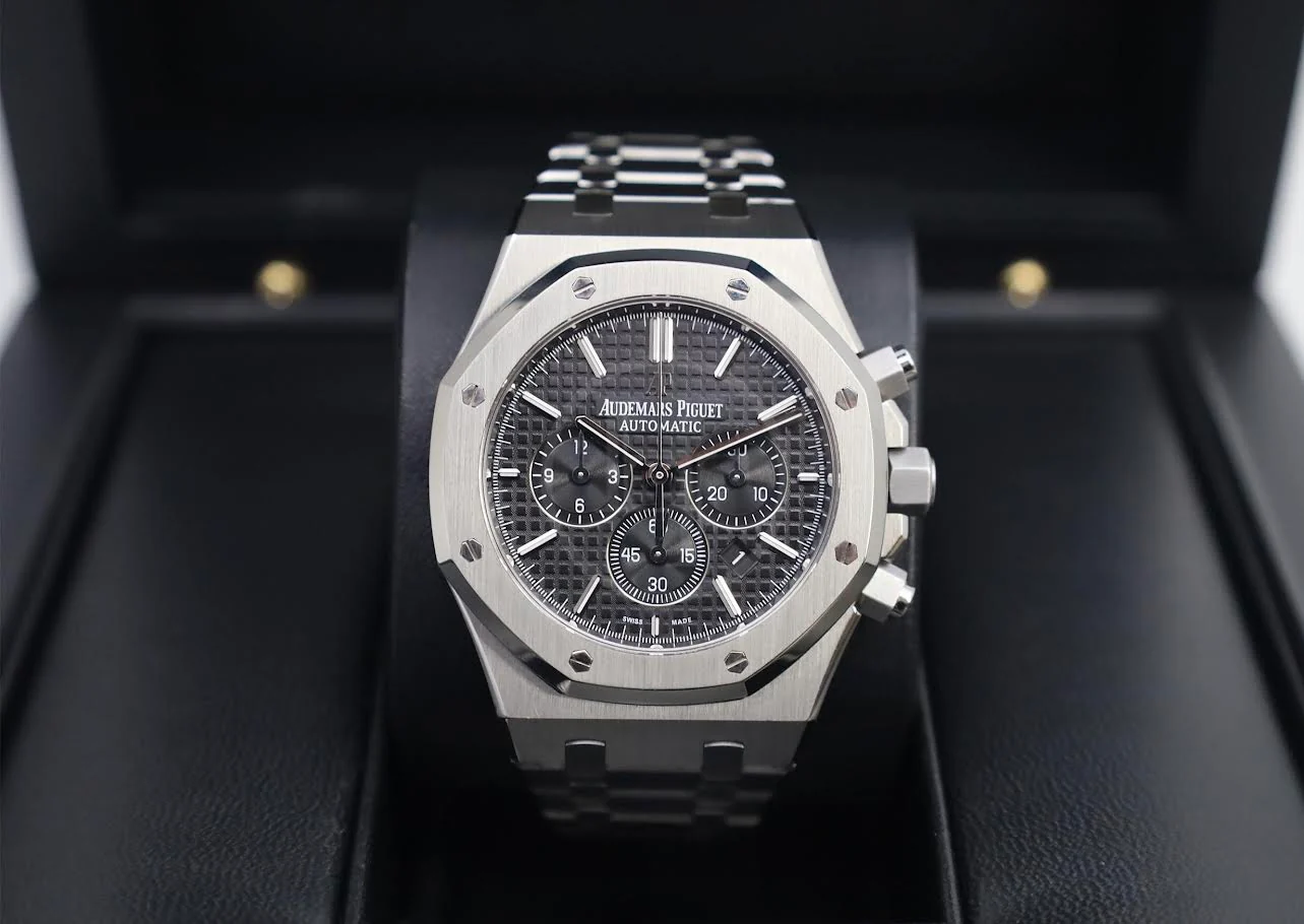 Audemars Piguet Royal Oak Chronograph Stainless Steel 41mm Black Dial Watch - 26320ST.OO.1220ST.01 - Image 3