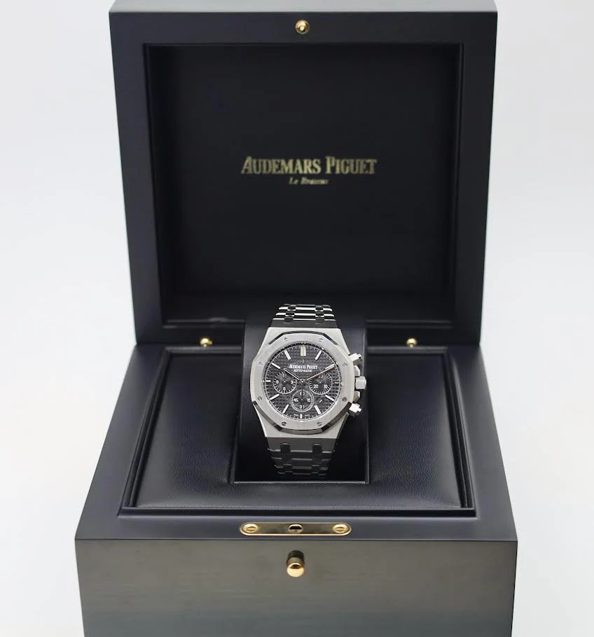 Audemars Piguet Royal Oak Chronograph Stainless Steel 41mm Black Dial Watch - 26320ST.OO.1220ST.01 - Image 4