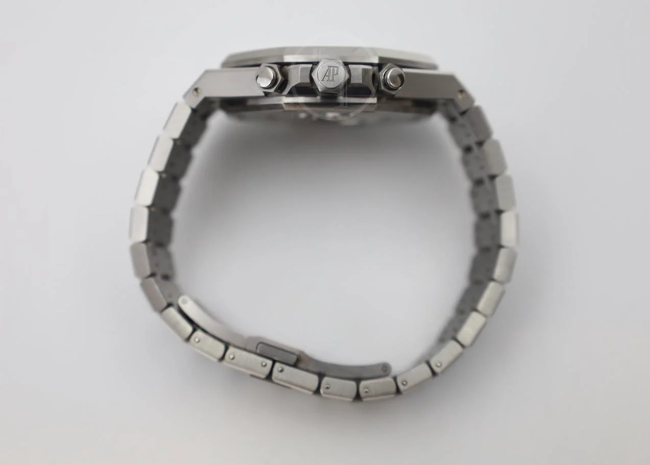 Audemars Piguet Royal Oak Chronograph Stainless Steel 41mm Black Dial Watch - 26320ST.OO.1220ST.01 - Image 8