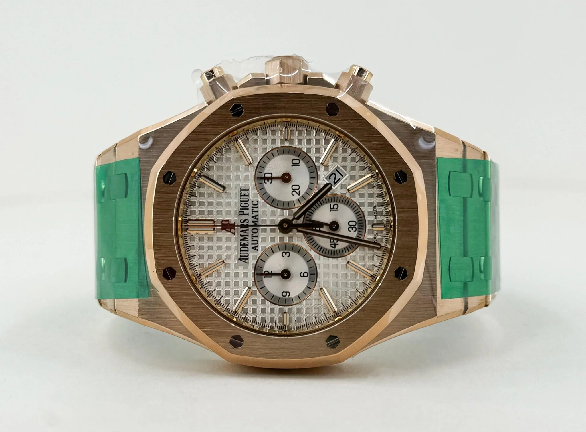 Audemars Piguet Royal Oak Chronograph Watch - Silver Dial 41mm - 26320OR.OO.1220OR.02 - Image 5