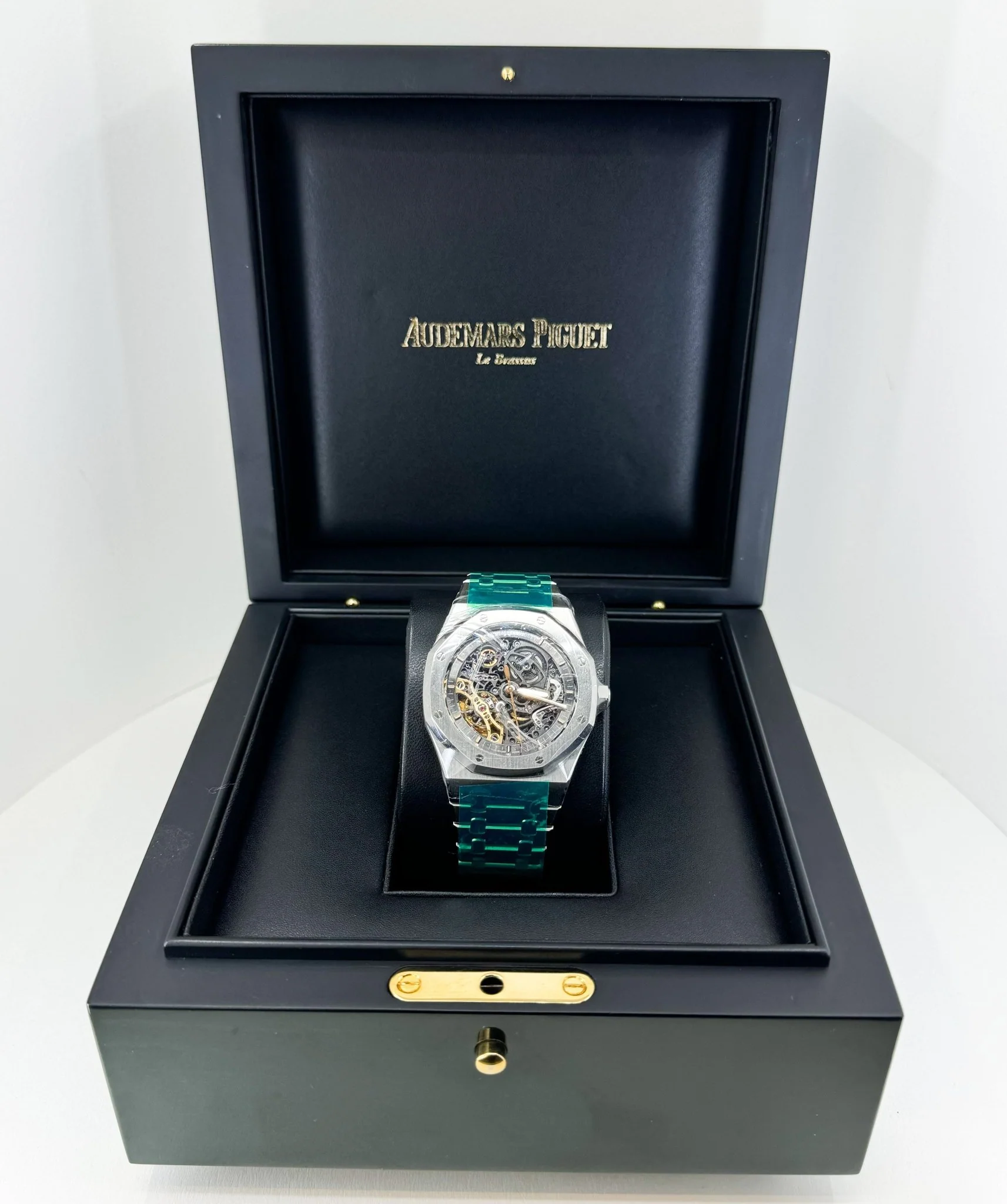 Audemars Piguet Royal Oak Double Balance Wheel Openworked Stainless  Steel 41mm Black Skeleton Dial 15407ST.OO.1220ST.01 - Image 4