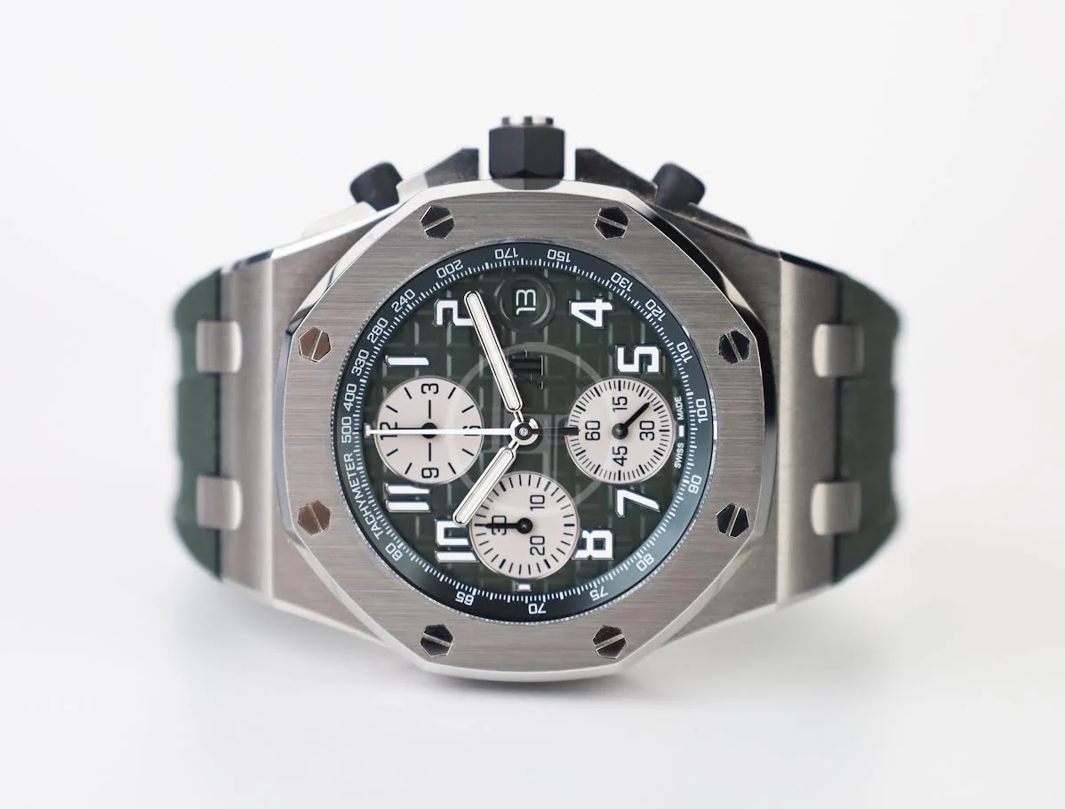 Audemars Piguet Royal Oak Offshore 42mm Chronograph Titanium Green | 26238TI.OO.A056CA.01 - Image 5