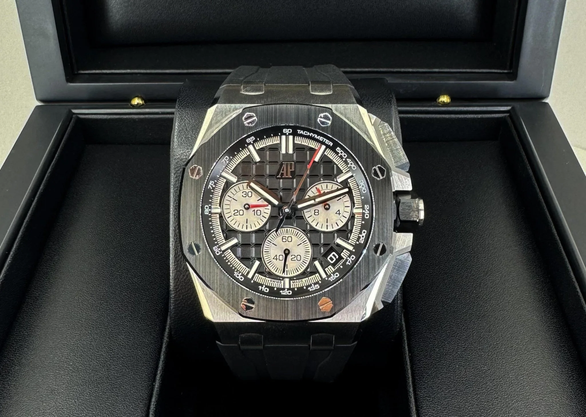 Audemars Piguet Royal Oak Offshore Chronograph Watch Black Dial 43mm-26420SO.OO.A002CA.01 - Image 3