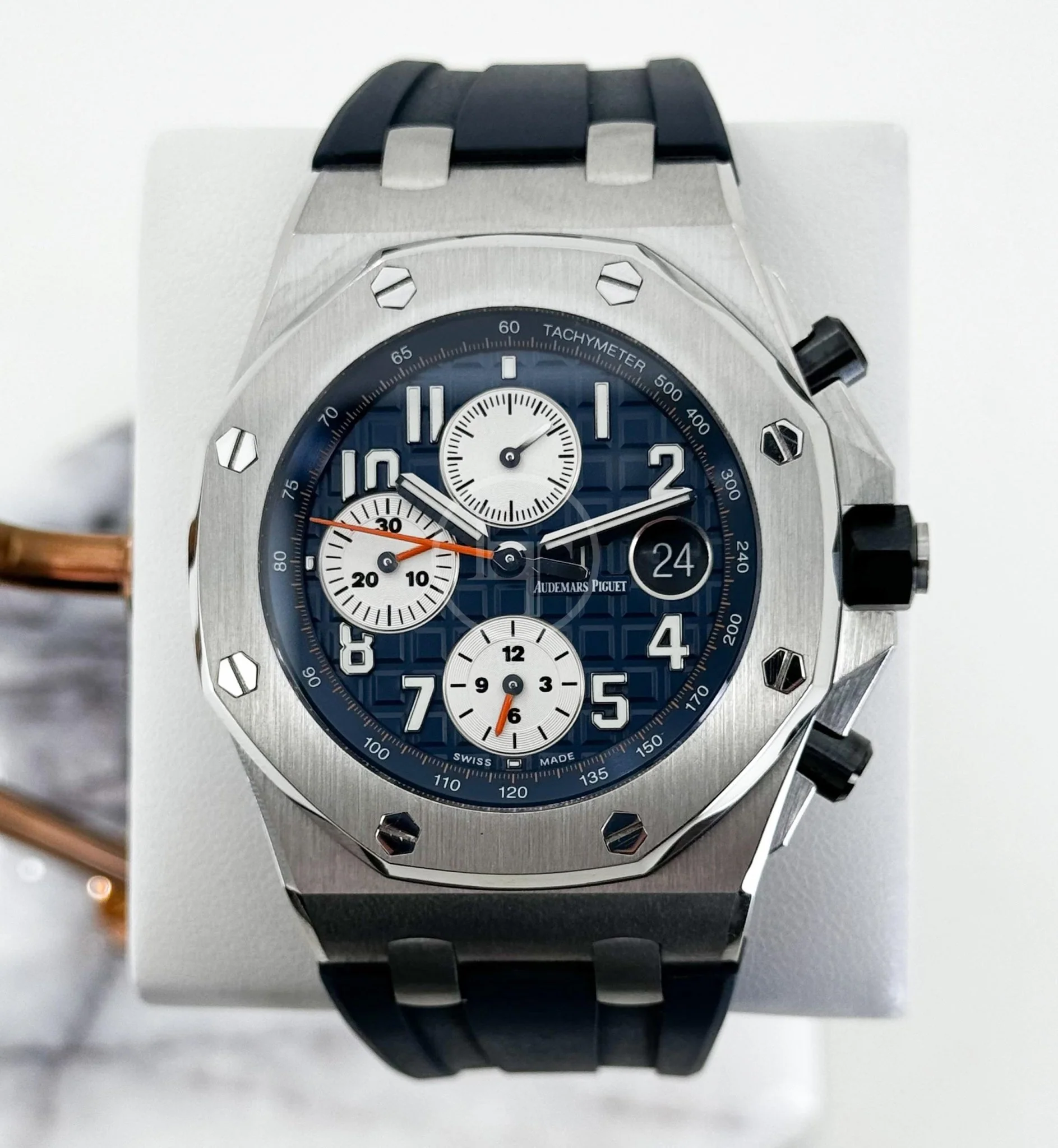 Audemars Piguet Royal Oak Offshore Chronograph Watch-Blue Dial 42mm-26470ST.OO.A027CA.01 - Image 2