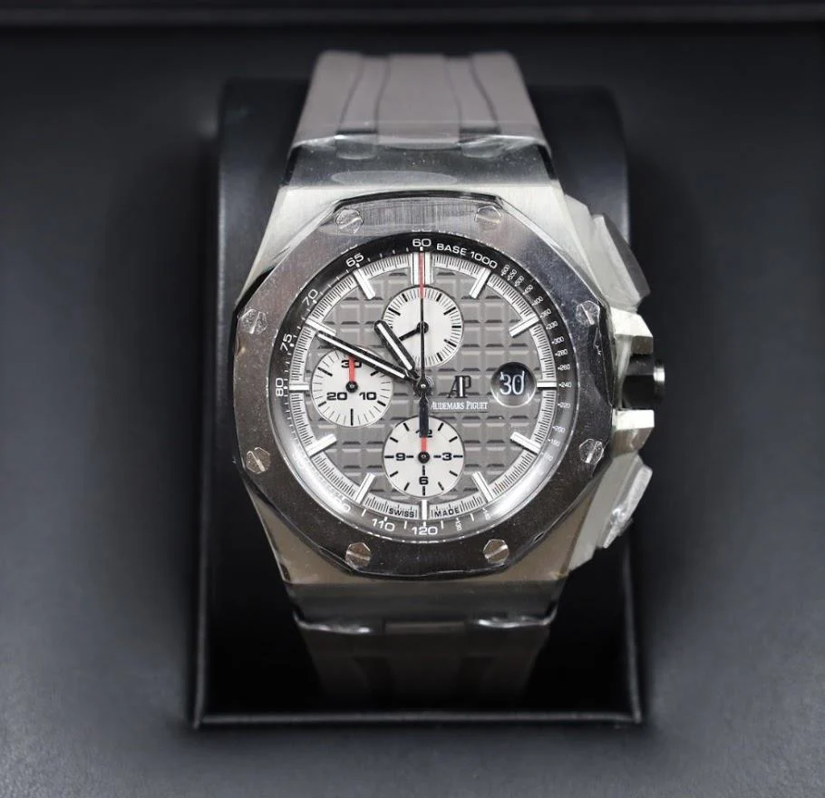 Audemars Piguet Royal Oak Offshore Chronograph Watch-Rhodium Dial 44mm-26400IO.OO.A004CA.01 - Image 2