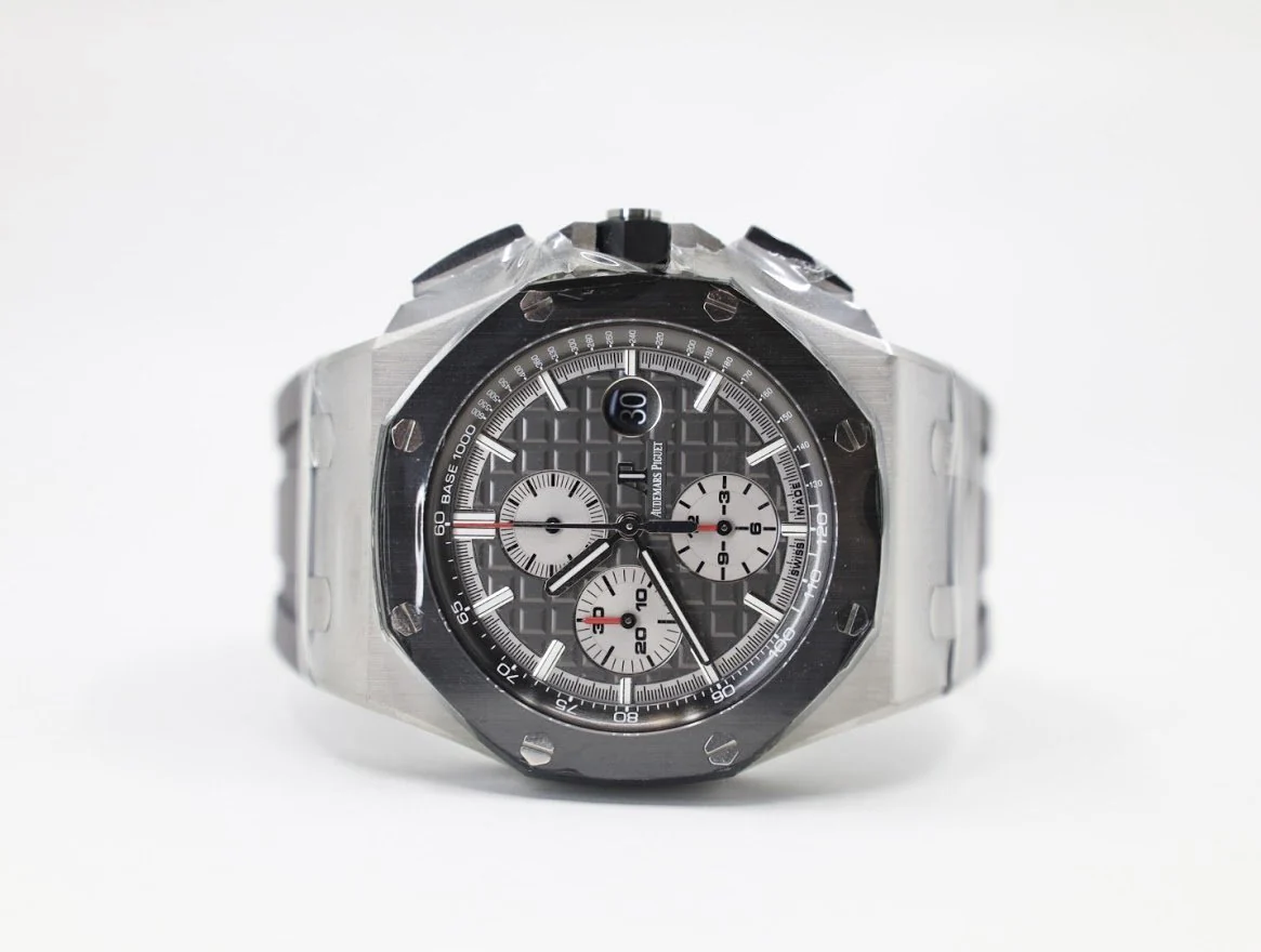 Audemars Piguet Royal Oak Offshore Chronograph Watch-Rhodium Dial 44mm-26400IO.OO.A004CA.01 - Image 4