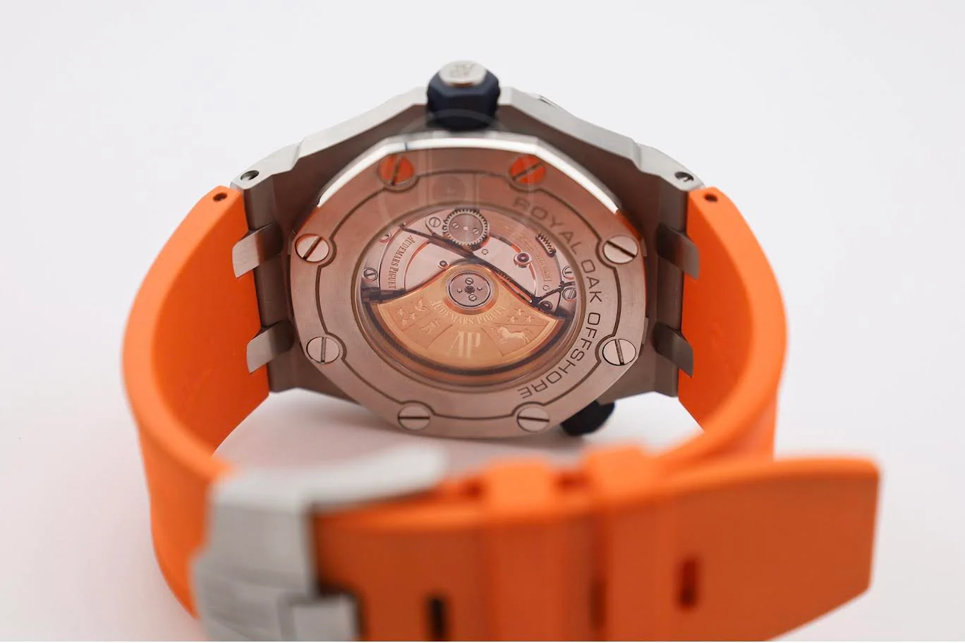 Audemars Piguet Royal Oak Offshore Diver Special Edition Watch-Orange Dial 42mm-15710ST.OO.A070CA.01 - Image 9