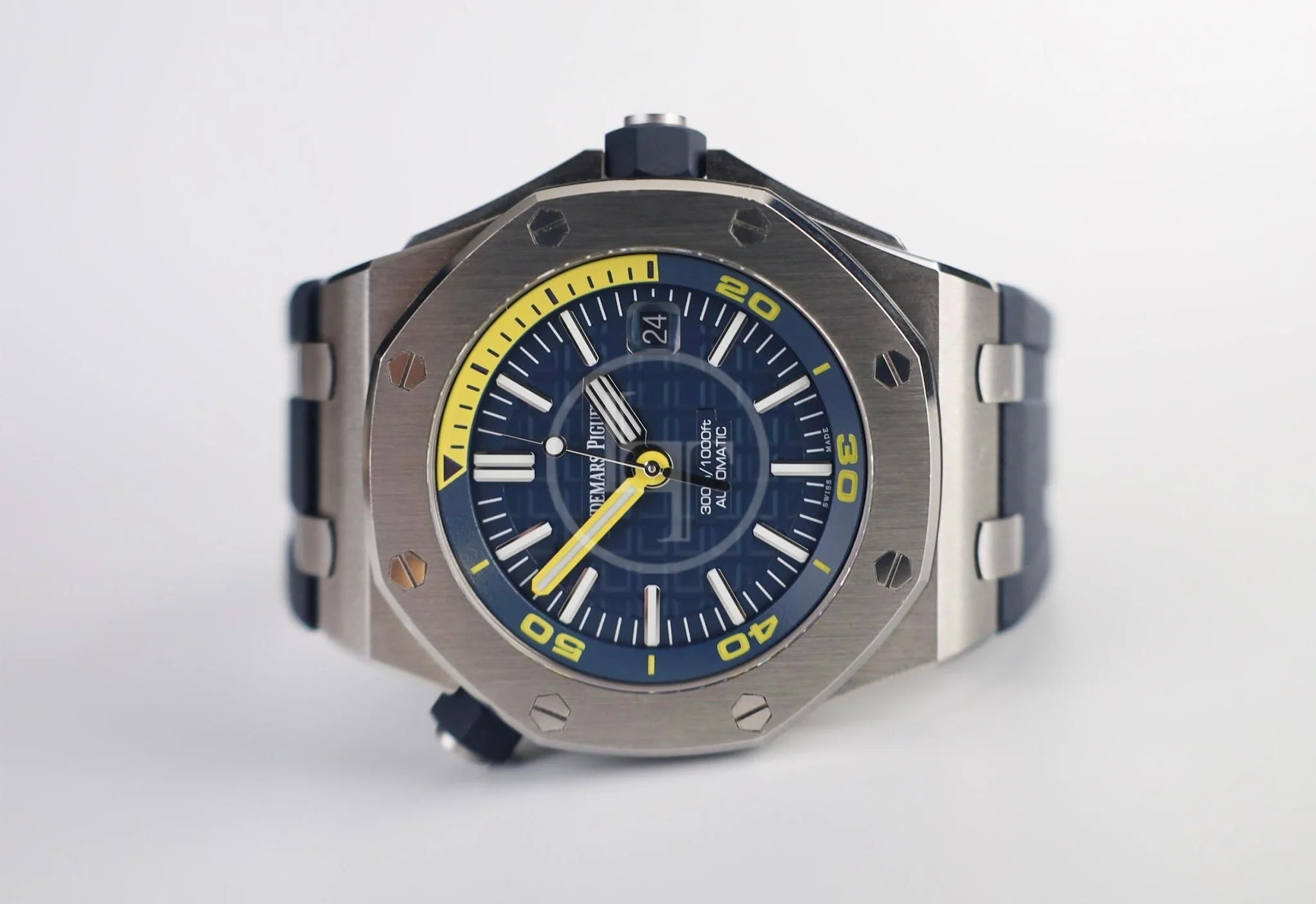 Audemars Piguet Royal Oak Offshore Diver Watch-Blue Dial 42mm-15710ST.OO.A027CA.01 - Image 5
