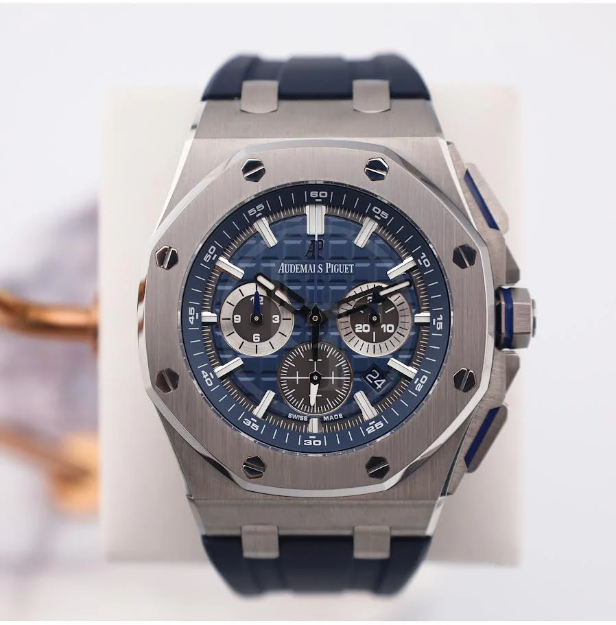 Audemars Piguet Royal Oak Offshore Selfwinding 42mm Chronograph Titanium Blue | 26480TI.OO.A027CA.01 - Image 2