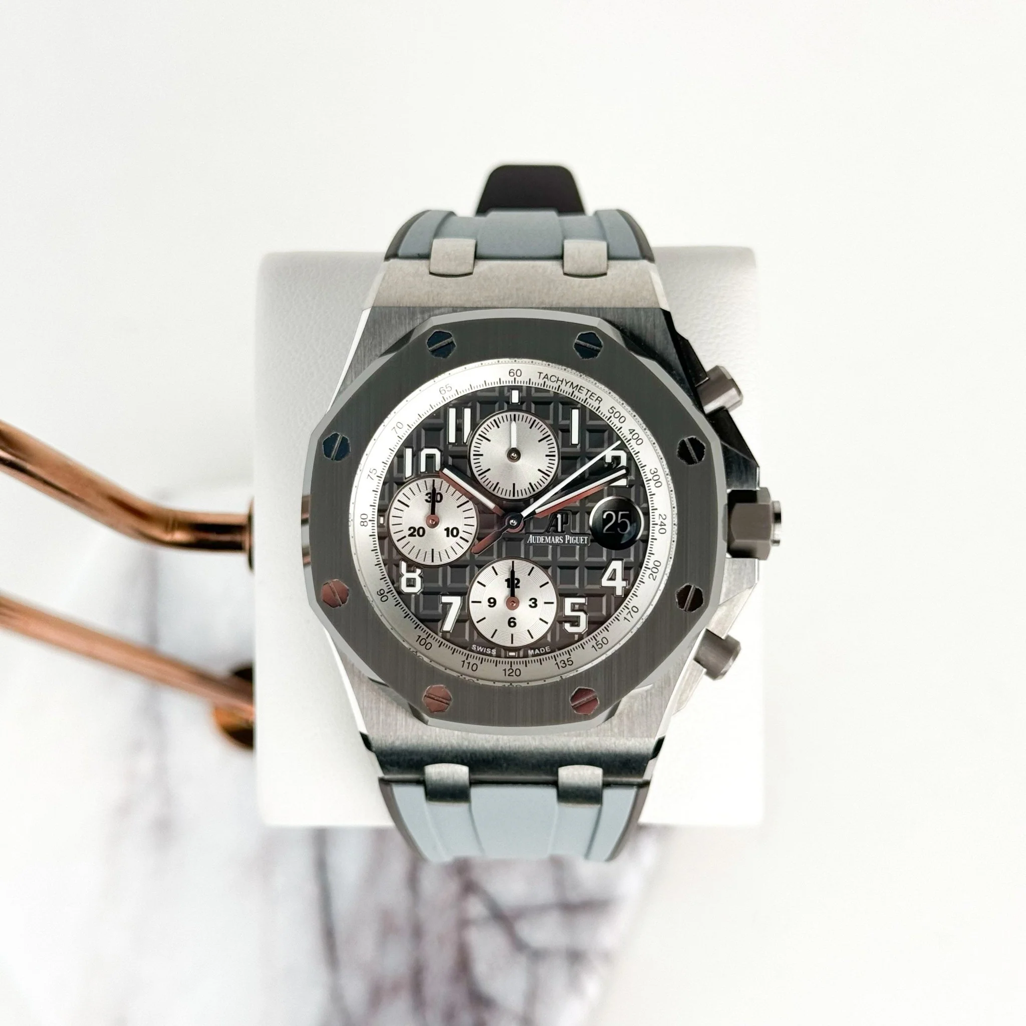 Audemars Piguet Royal Oak Offshore Selfwinding Chronograph Watch-Grey Dial 42mm-26470IO.OO.A006CA.01 - Image 2
