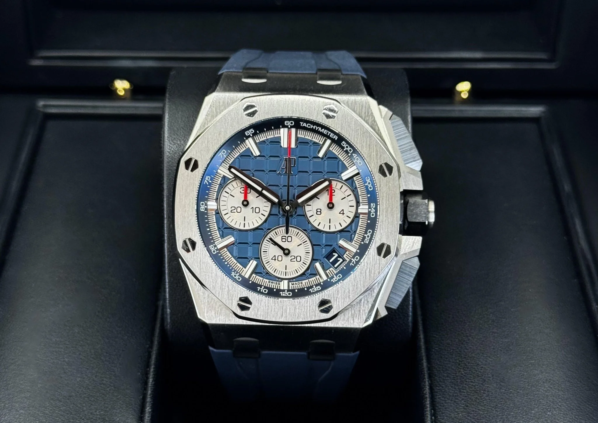 Audemars Piguet Royal Oak Offshore Watch Blue Dial 43mm-26420TI.OO.A027CA.01 - Image 2