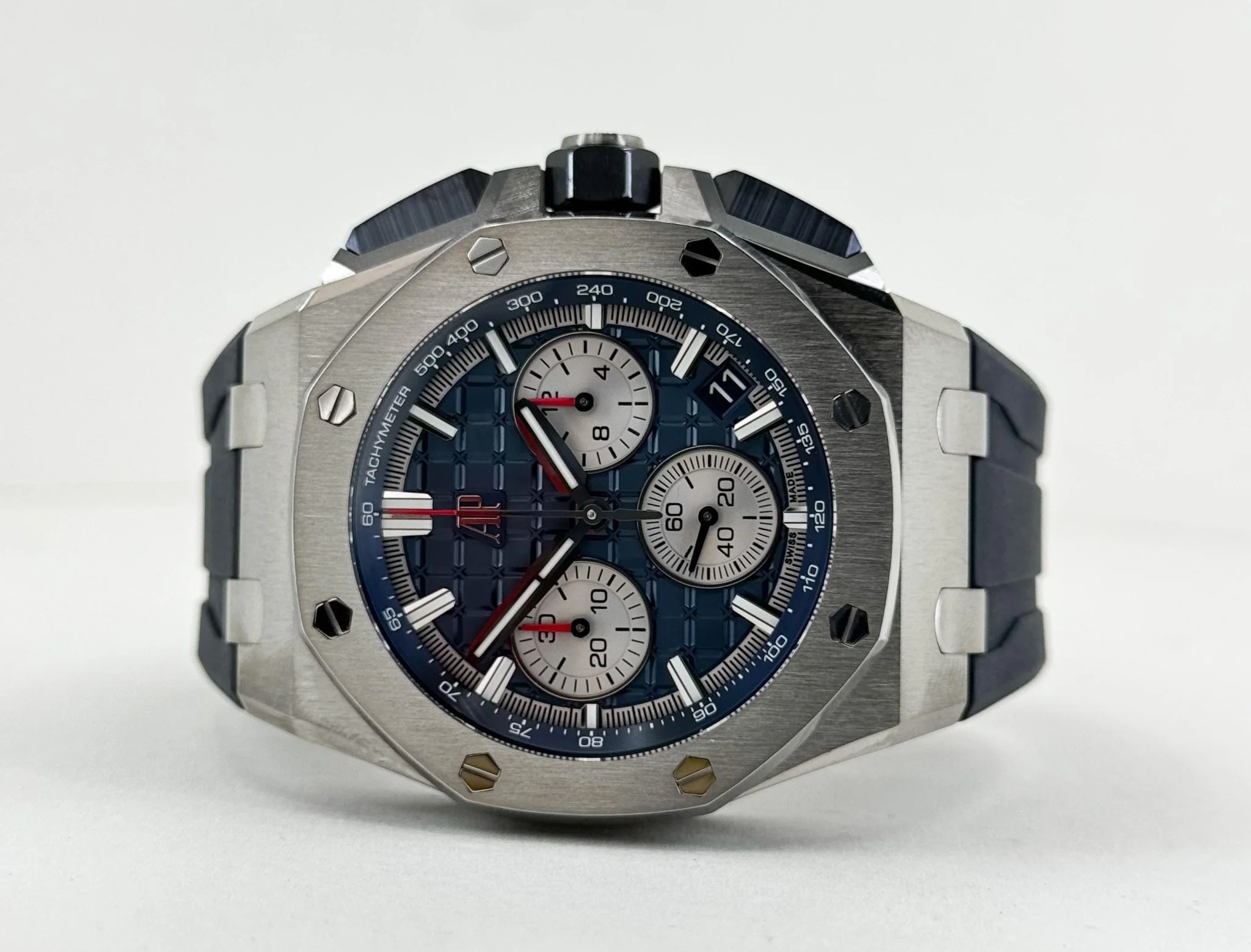 Audemars Piguet Royal Oak Offshore Watch Blue Dial 43mm-26420TI.OO.A027CA.01 - Image 4