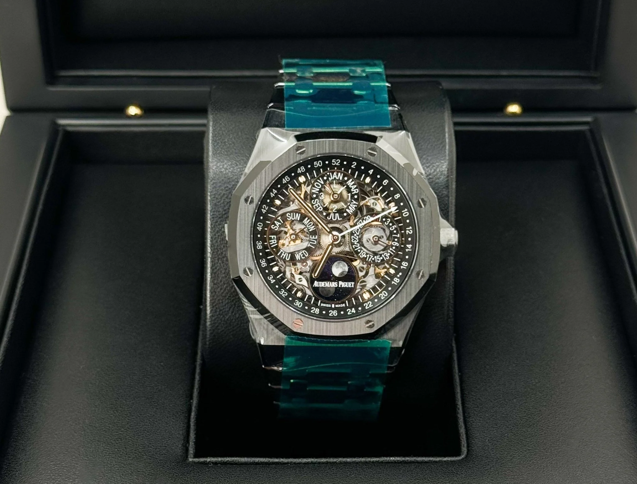 Audemars Piguet Royal Oak Perpetual Calendar Openworked Black Ceramic Watch - 26585CE.OO.1225CE.01 - Image 3