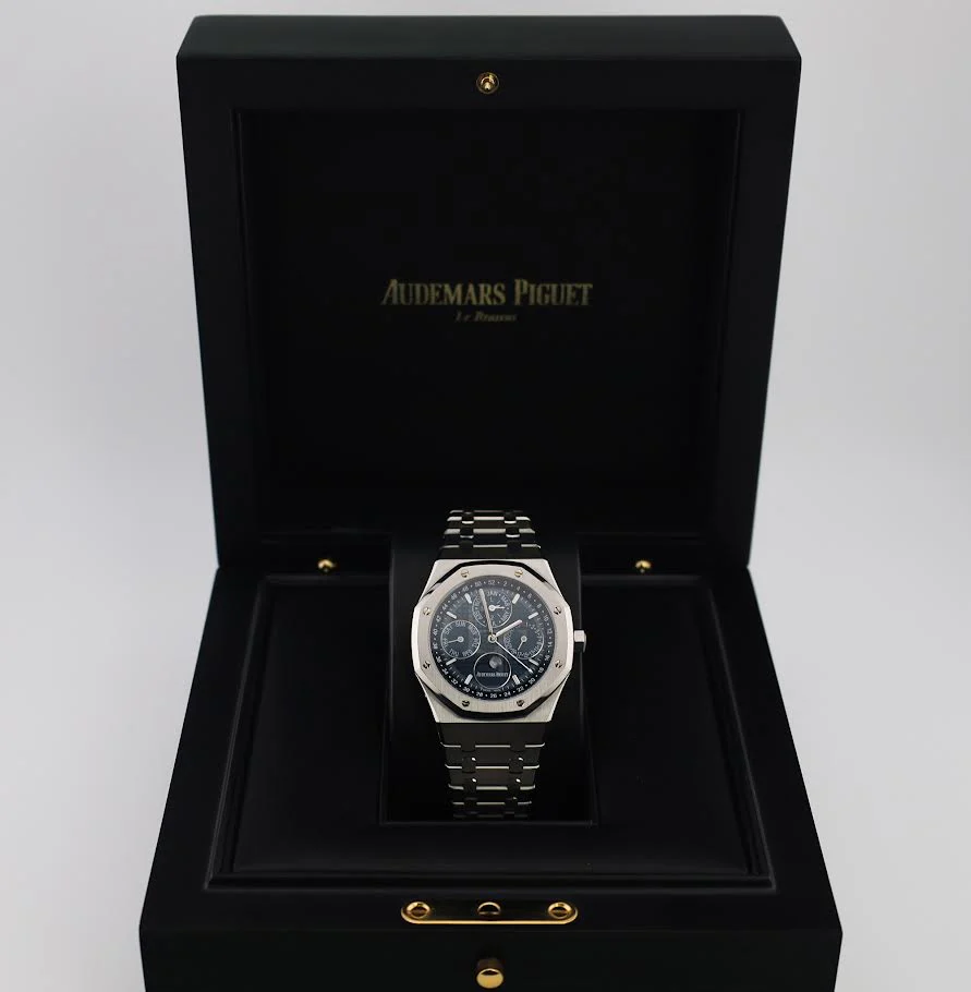 Audemars Piguet Royal Oak Perpetual Calendar Watch-Blue Dial 41mm-26574ST.OO.1220ST.02 - Image 4