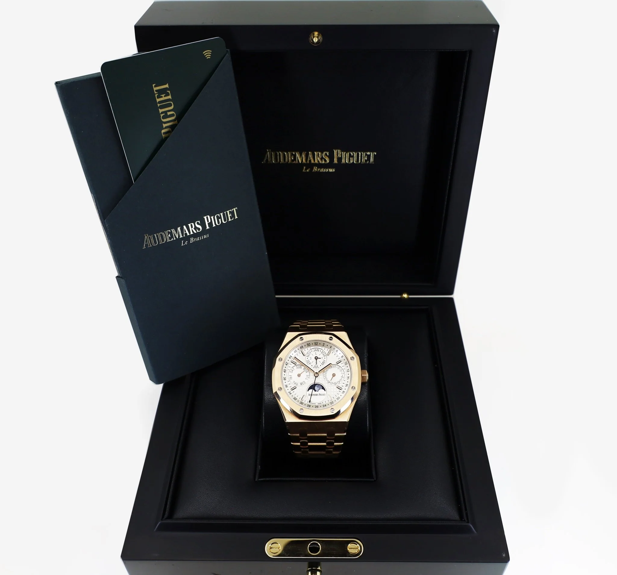 Audemars Piguet Royal Oak Perpetual Calendar Watch-Silver Dial 41mm-26574OR.OO.1220OR.01 - Image 3