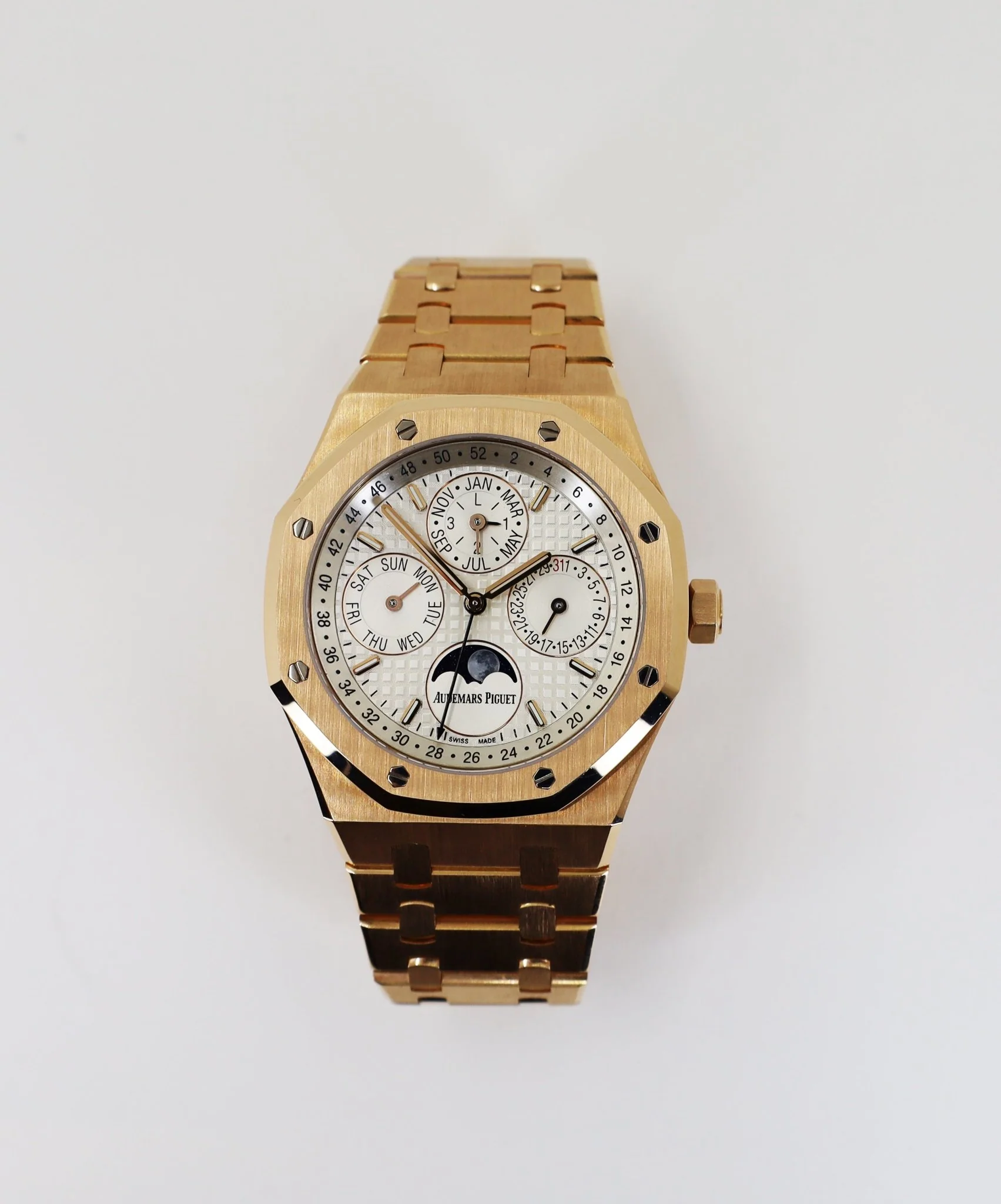 Audemars Piguet Royal Oak Perpetual Calendar Watch-Silver Dial 41mm-26574OR.OO.1220OR.01 - Image 4