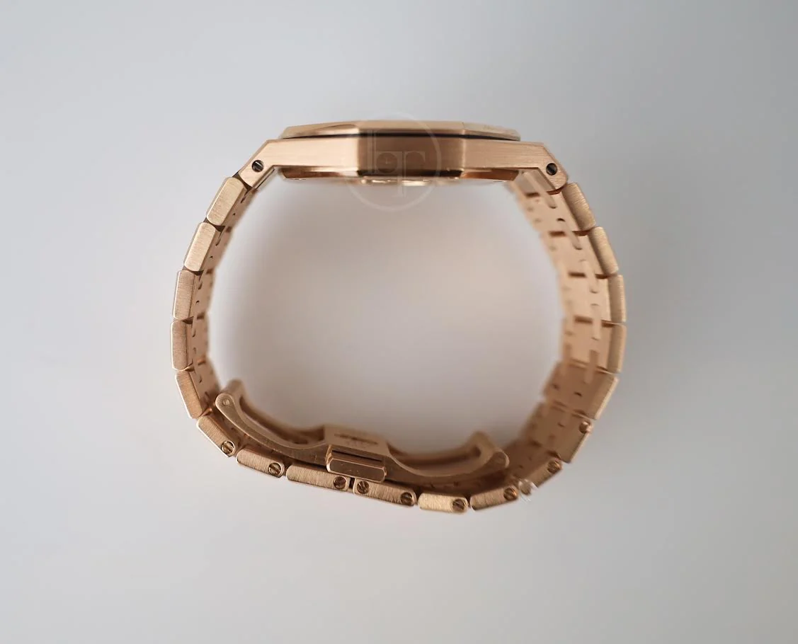 Audemars Piguet Royal Oak Quartz Rose Gold Blue Dial 33mm Diamond Bezel | 67651OR.ZZ.1261OR.02 - Image 8
