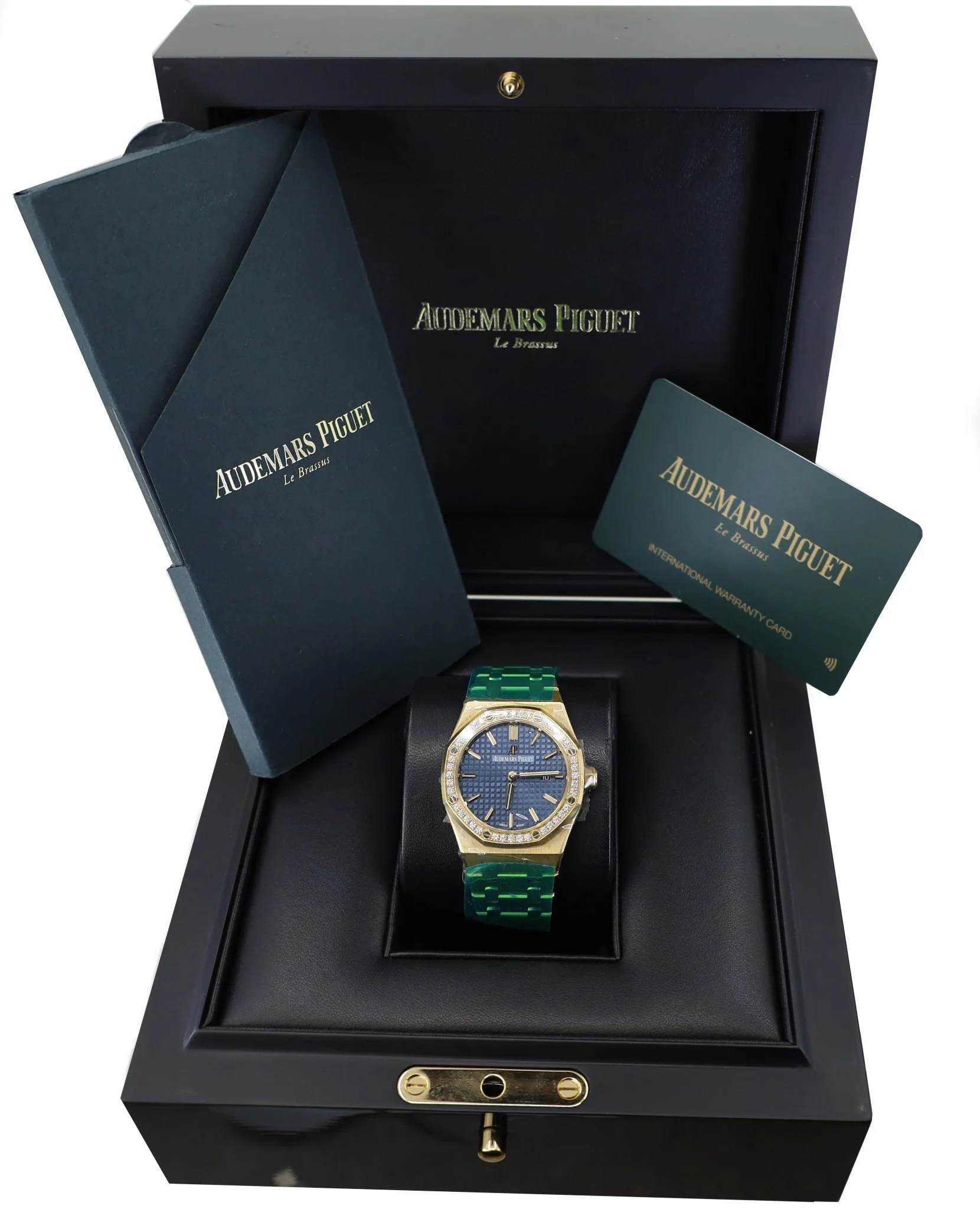 Audemars Piguet Royal Oak Quartz Watch-Blue Dial 33mm-67651BA.ZZ.1261BA.02 - Image 3