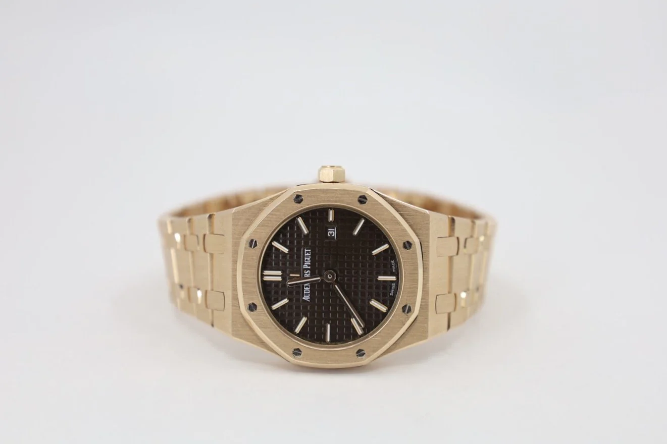 Audemars Piguet Royal Oak Quartz Watch-Brown Dial 33mm-67650OR.OO.1261OR.01 - Image 10
