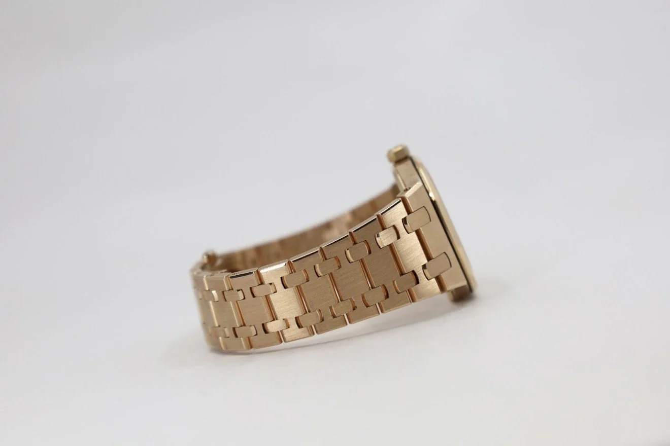 Audemars Piguet Royal Oak Quartz Watch-Brown Dial 33mm-67650OR.OO.1261OR.01 - Image 5