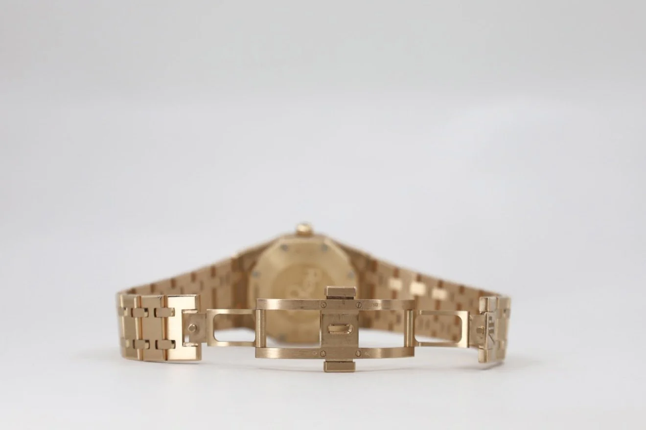 Audemars Piguet Royal Oak Quartz Watch-Brown Dial 33mm-67650OR.OO.1261OR.01 - Image 8