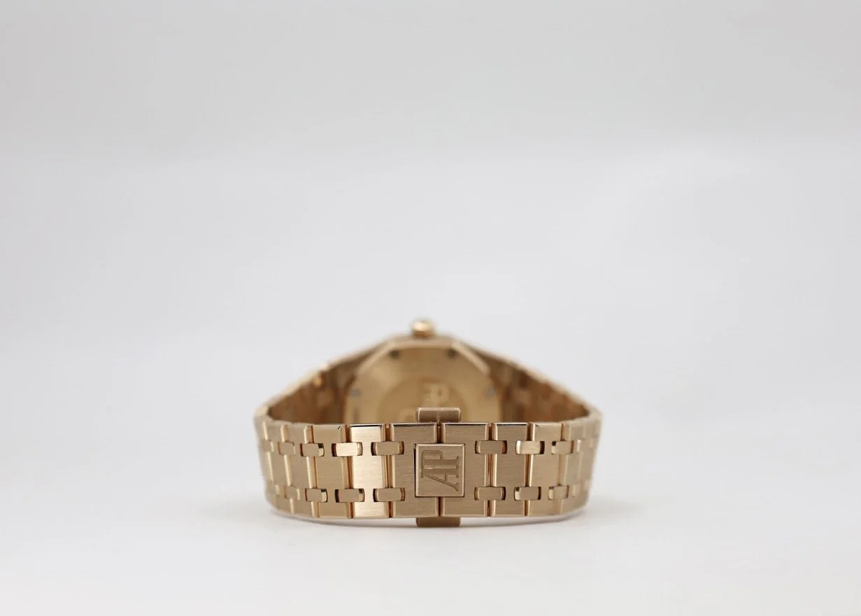 Audemars Piguet Royal Oak Quartz Watch-Brown Dial 33mm-67650OR.OO.1261OR.01 - Image 9