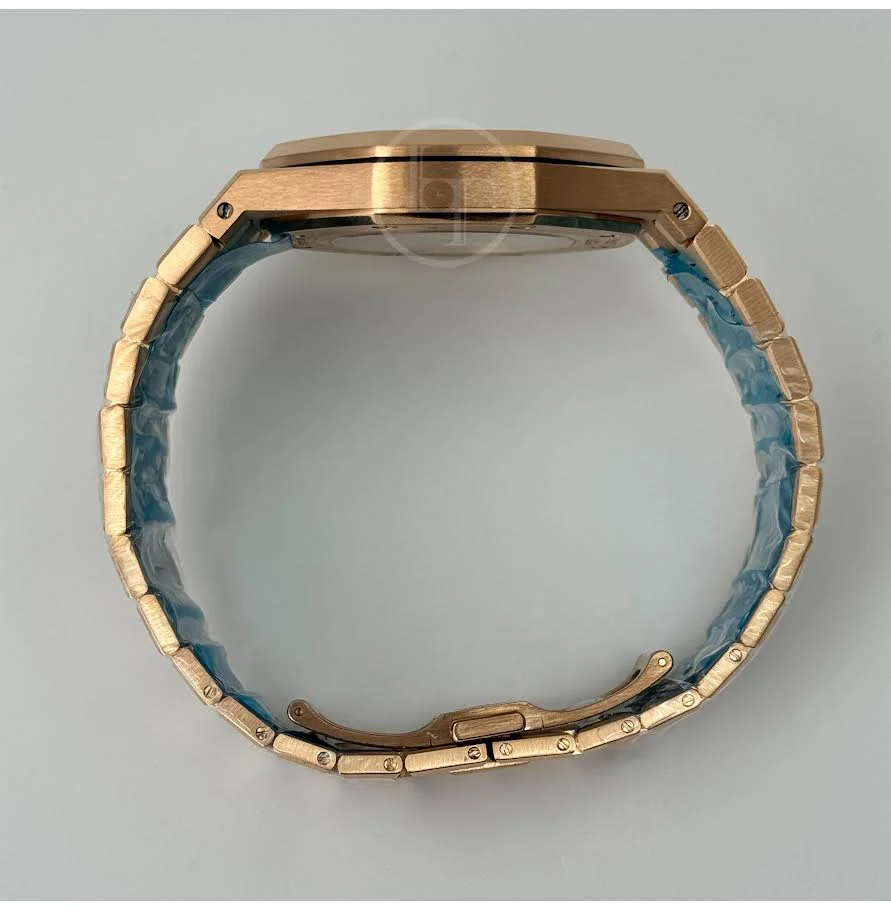 Audemars Piguet Royal Oak Selfwinding Rose Gold 41mm Blue Index Bracelet Watch - 15400OR.OO.1220OR.03 - Image 9