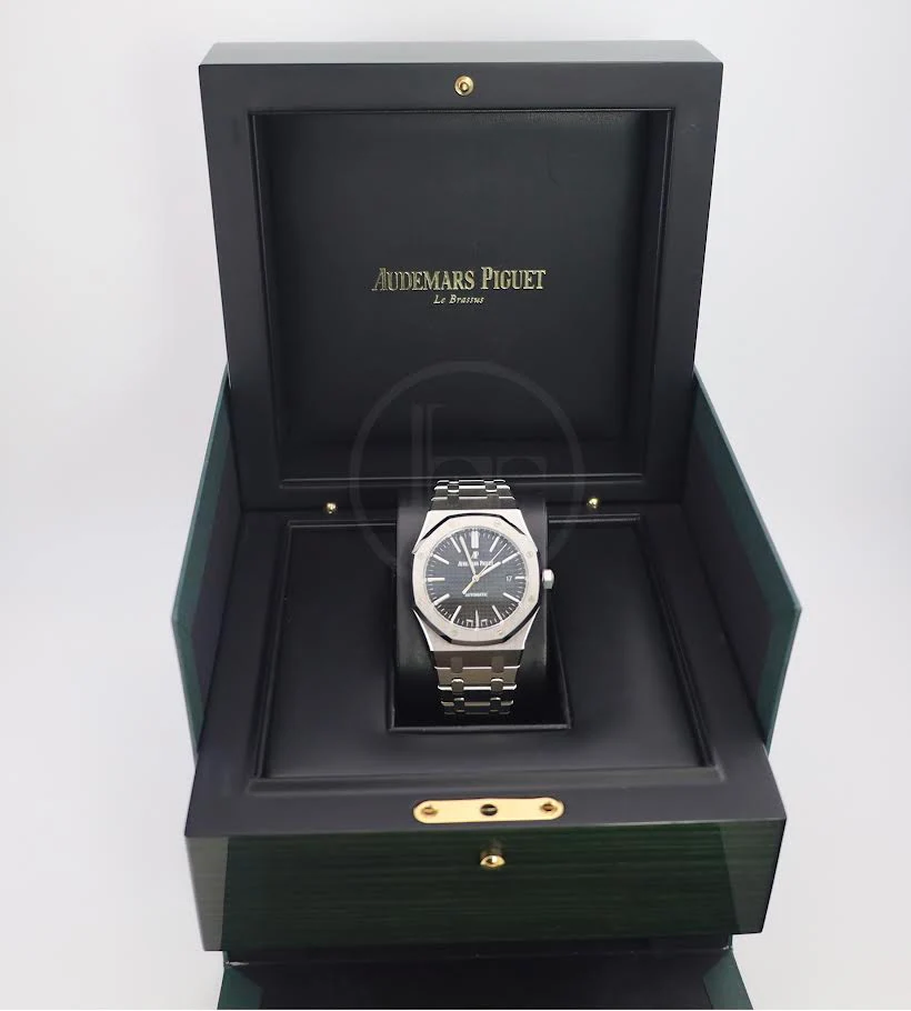 Audemars Piguet Royal Oak Selfwinding Watch - 41mm - Stainless Steel - Black Dial - Calibre 3120-Black Dial 41mm-15400ST.OO.1220ST.01 - Image 4