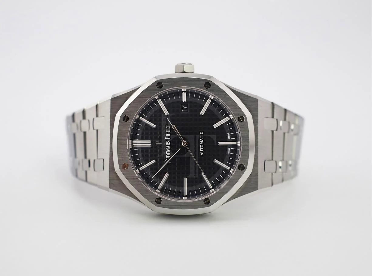 Audemars Piguet Royal Oak Selfwinding Watch - 41mm - Stainless Steel - Black Dial - Calibre 3120-Black Dial 41mm-15400ST.OO.1220ST.01 - Image 5