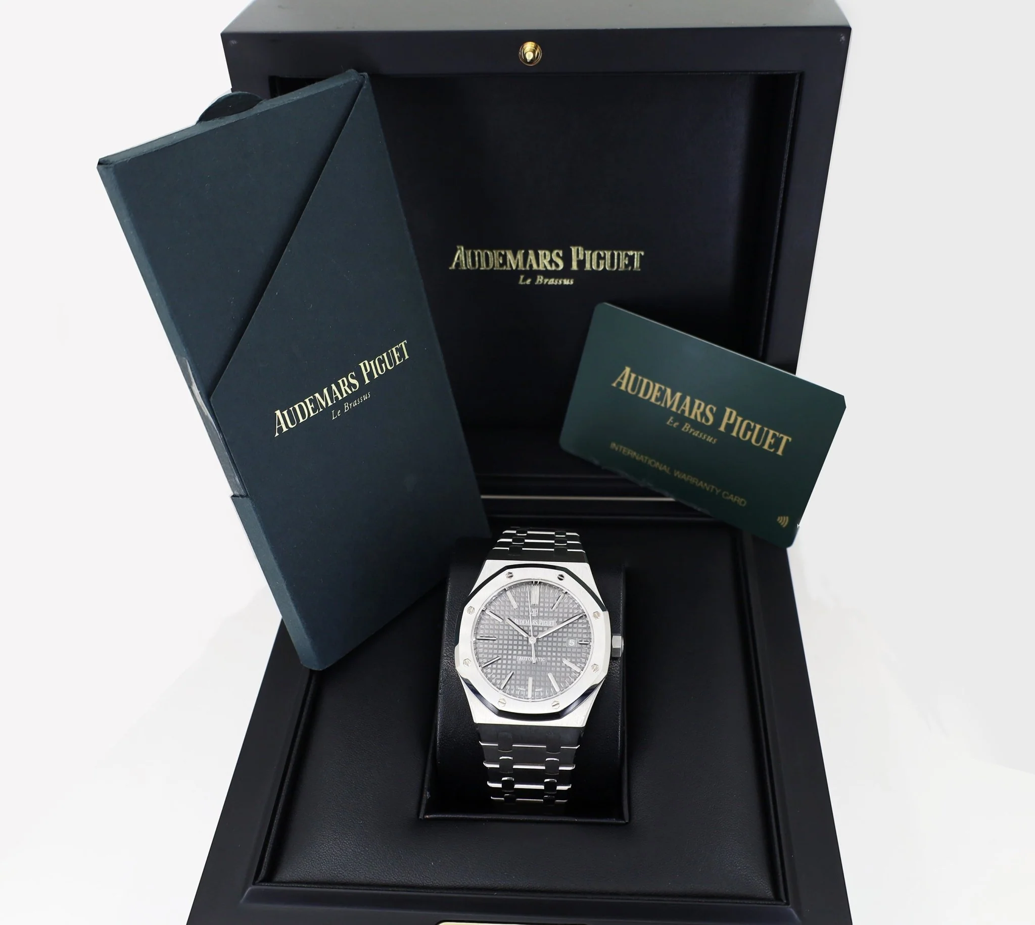Audemars Piguet Royal Oak Selfwinding Watch - 41mm - Stainless Steel - Grey Dial - Calibre 4302-Grey Dial 41mm-15500ST.OO.1220ST.02 - Image 3