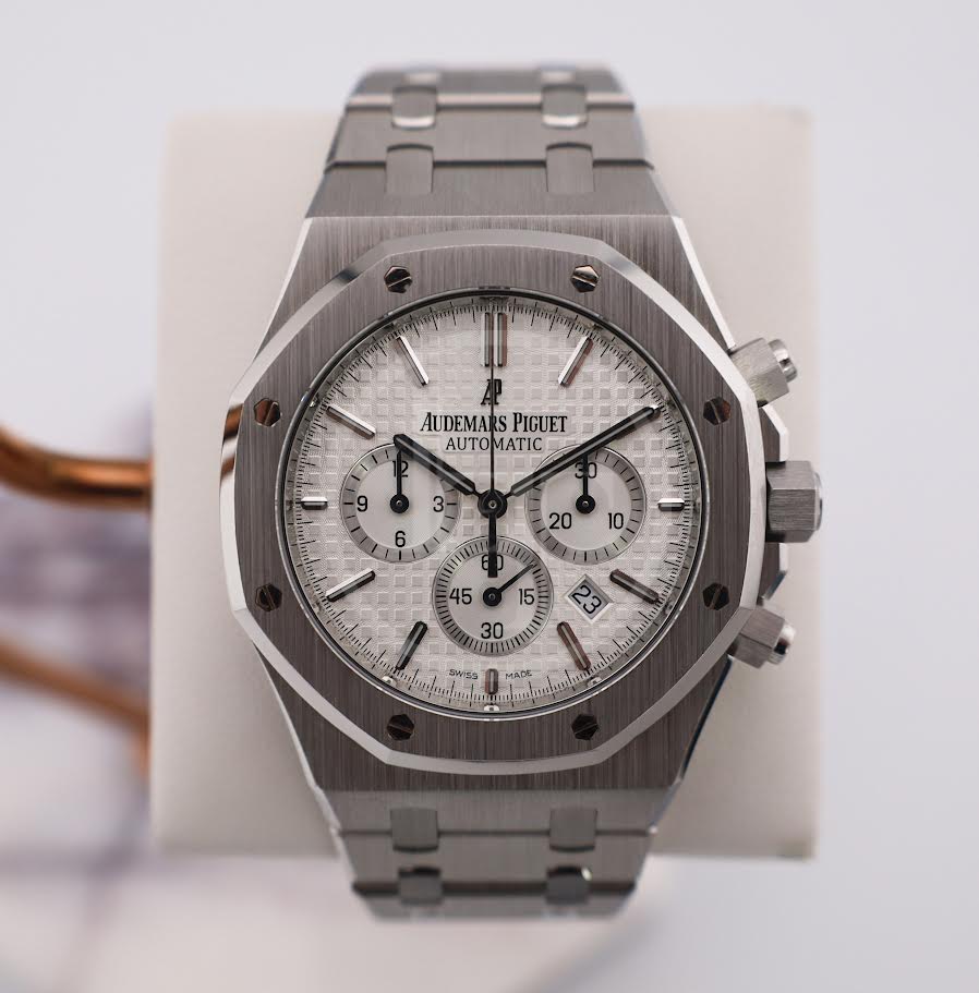 Audemars Piguet Royal Oak Stainless Steel Chronograph 41mm White Index Dial - 26320ST.OO.1220ST.02 - Image 2