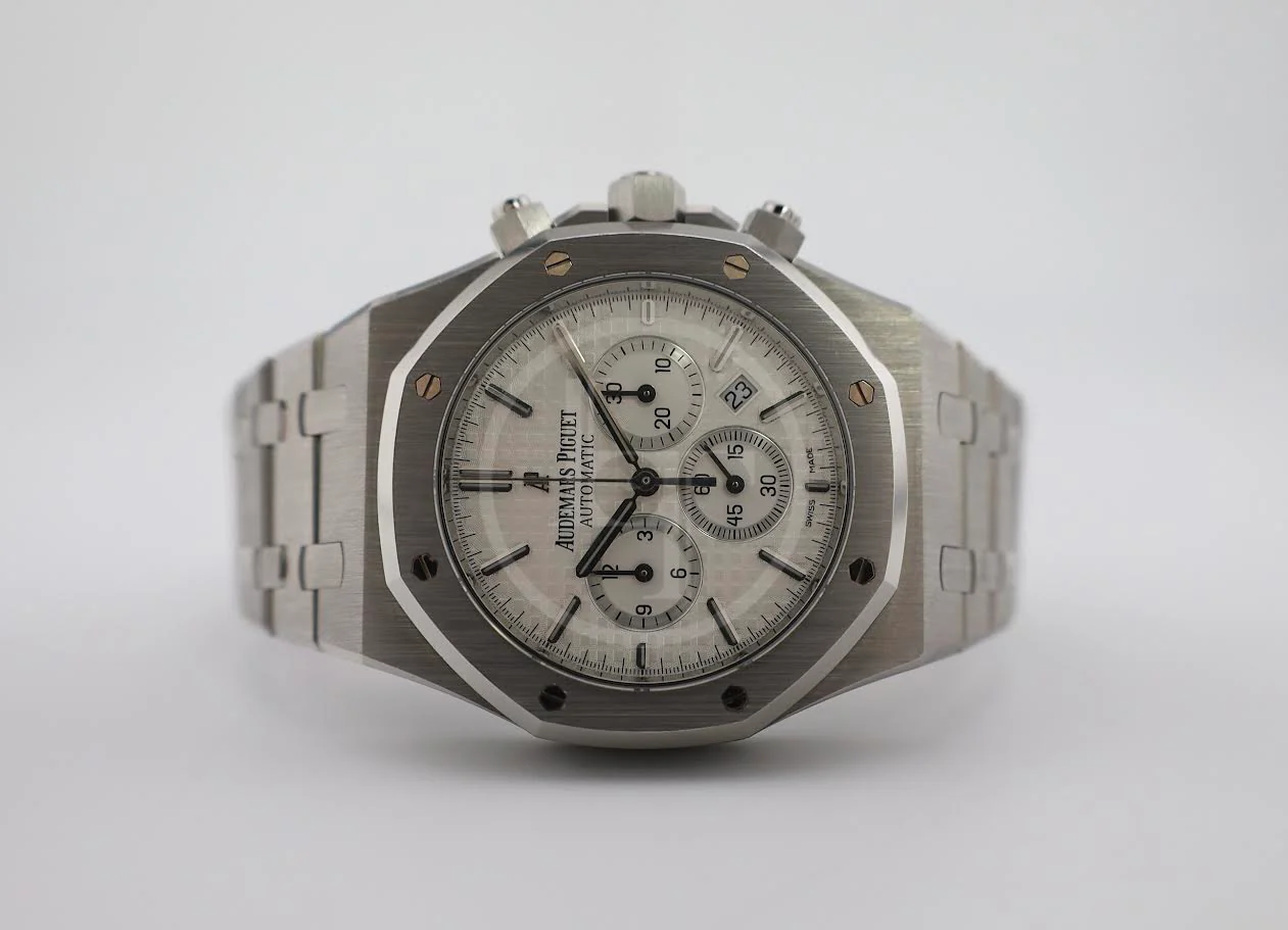 Audemars Piguet Royal Oak Stainless Steel Chronograph 41mm White Index Dial - 26320ST.OO.1220ST.02 - Image 5
