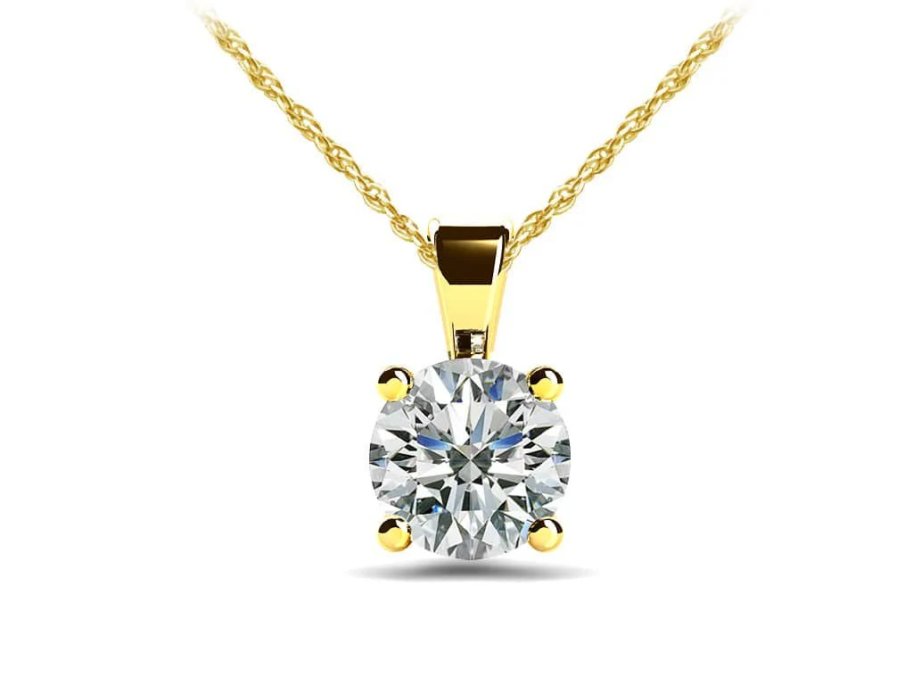 Be Mine Diamond Solitaire Diamond Pendant with 0.25 ct.(finished) 4mm - Image 2