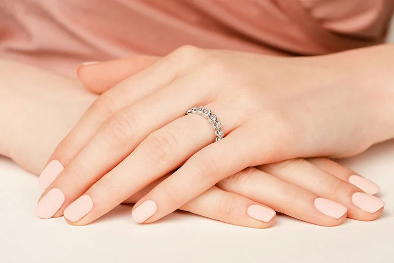 Bezel Set Diamond Eternity Band In Lab-Grown Diamond with 1.79 ct.(finished) 3mm - Image 5