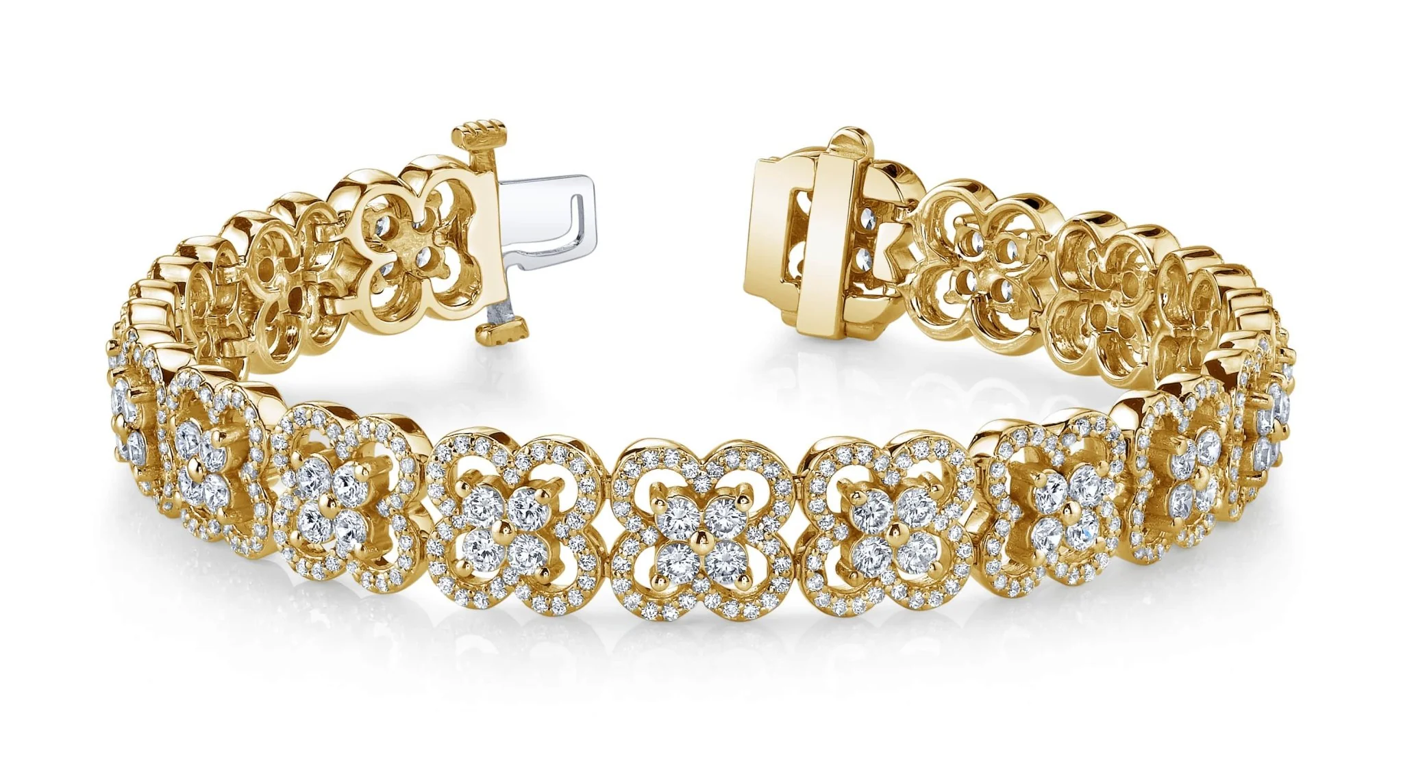 Blossoming Beauty Diamond Bracelet with 5.06 ct.(finished) 1mm, 1.8mm - Image 5
