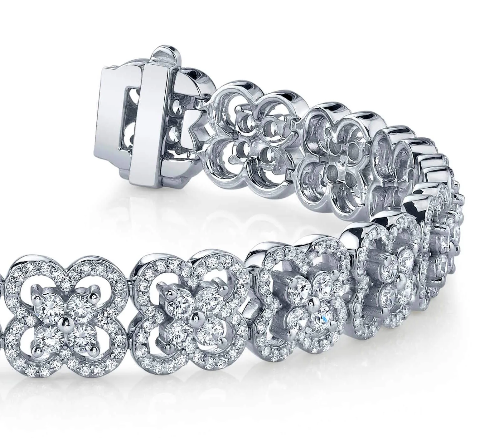 Blossoming Beauty Lab-Grown Diamond Bracelet with 5.06 ct.(finished) 1mm, 1.8mm