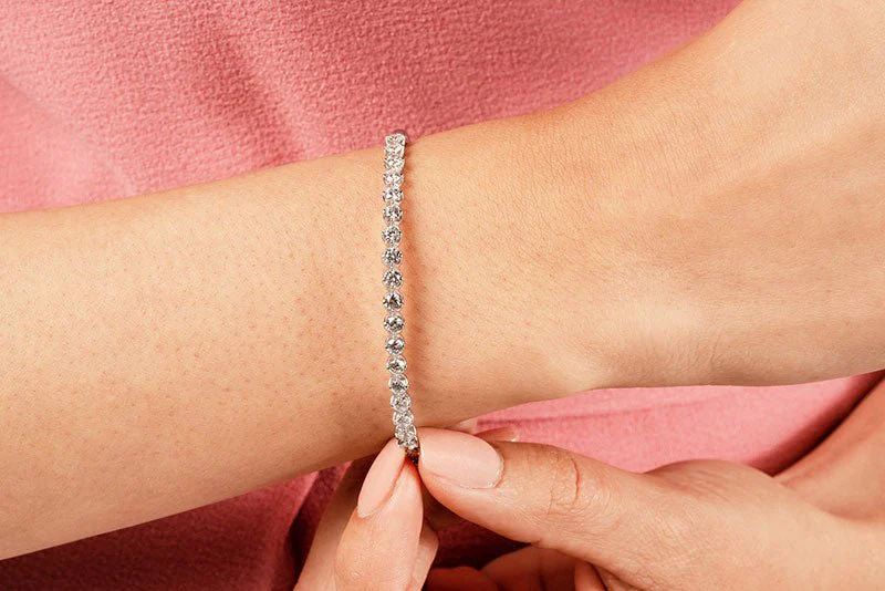 Blossoming Florals Diamond Bangle with 2.88 ct.(finished) 3.5mm - Image 4