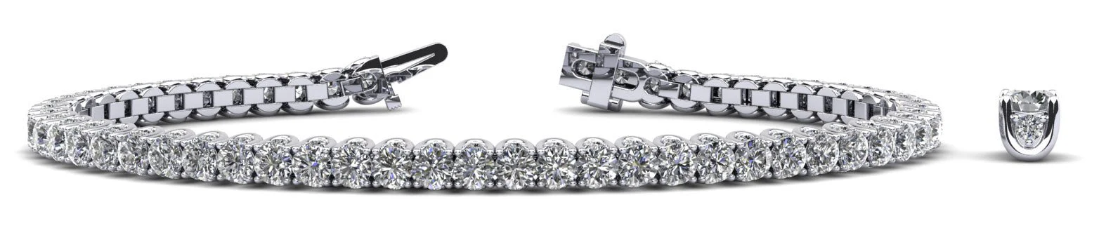 Boundless Brilliance Diamond  Tennis Bracelet with 4.81 ct.(finished) 1.1mm, 2.5mm - Image 4