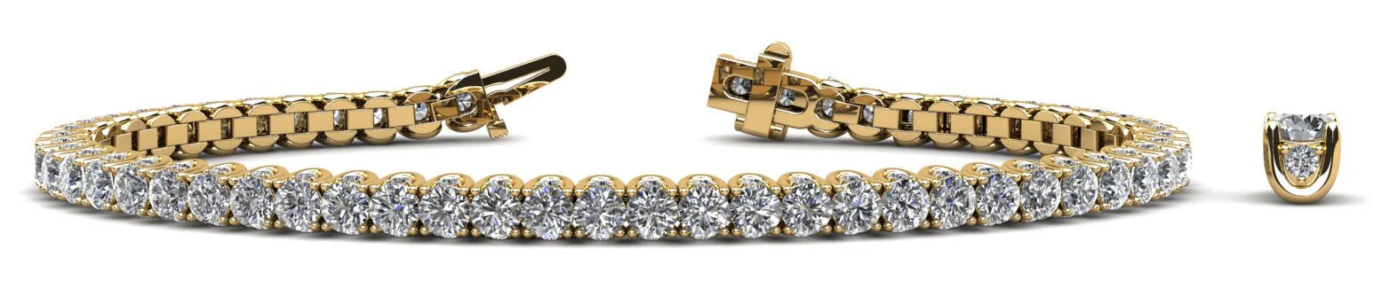 Boundless Brilliance Diamond  Tennis Bracelet with 4.81 ct.(finished) 1.1mm, 2.5mm - Image 5