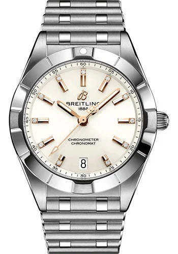 Breitling Chronomat 32 Watch - Stainless Steel - White Diamond Dial - Metal Bracelet - A77310101A3A1