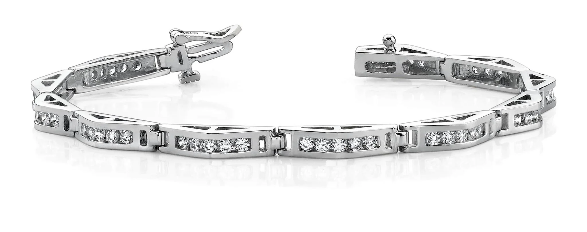 Bridge Link Lab-Grown Diamond Bracelet with 1.98 ct.(finished) 2mm - Image 3